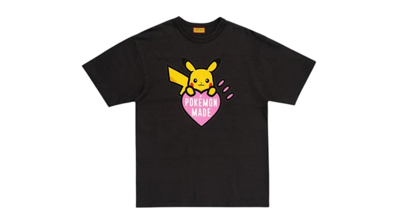 Human Made x Pokemon Graphic Pikachu Harajuku T-shirt Black