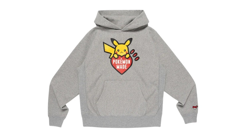 Human Made x Pokemon Heavy Weight Hoodie Gray