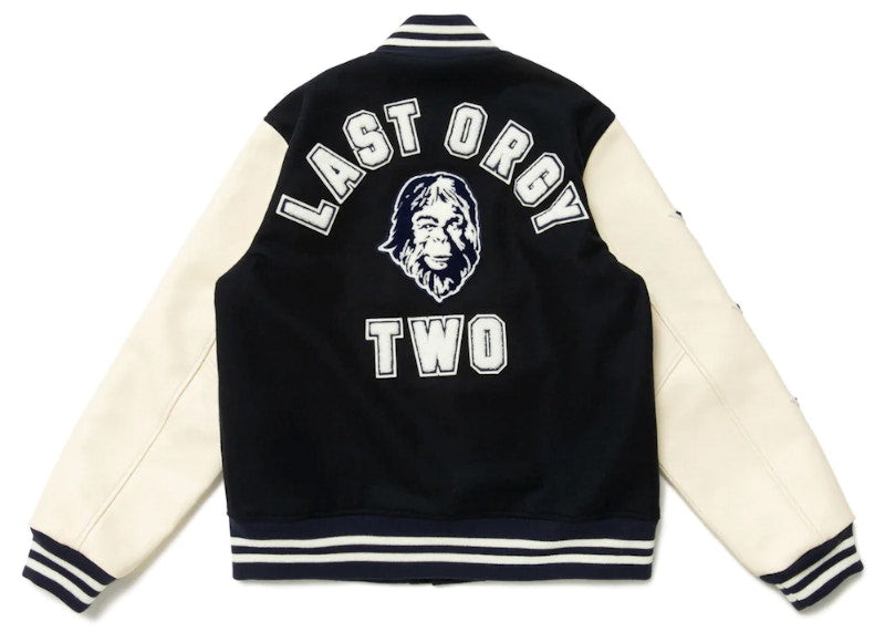 Human Made x Undercover Last Orgy 2 Varsity Jacket Navy