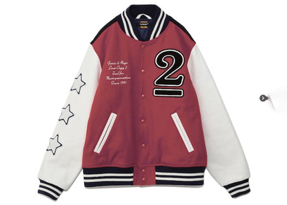 Human Made x Verdy x Undercover Last Orgy 2 Osaka Shinsaibashi Exclusive Varsity Jacket Red Navy