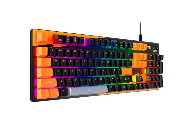 HyperX Naruto Shippuden Collection Alloy Origins Mechanical Gaming Wired Keyboard Naruto Edition 67J25AA#ABA Orange