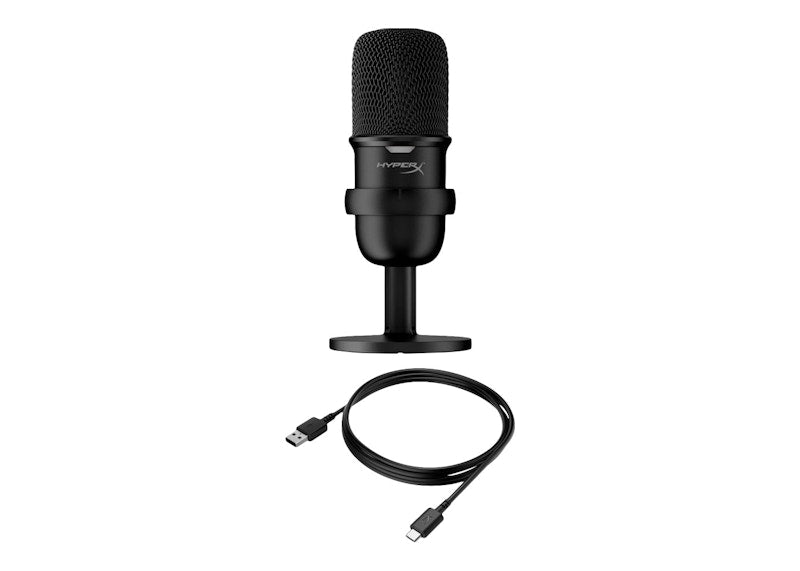 HyperX Solocast Wired Cardioid USB Condenser Gaming Microphone HMIS1X-XX-BK/G Black