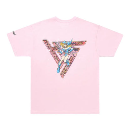 Hypland Yugioh Magician Sparkle Logo T-shirt Pink
