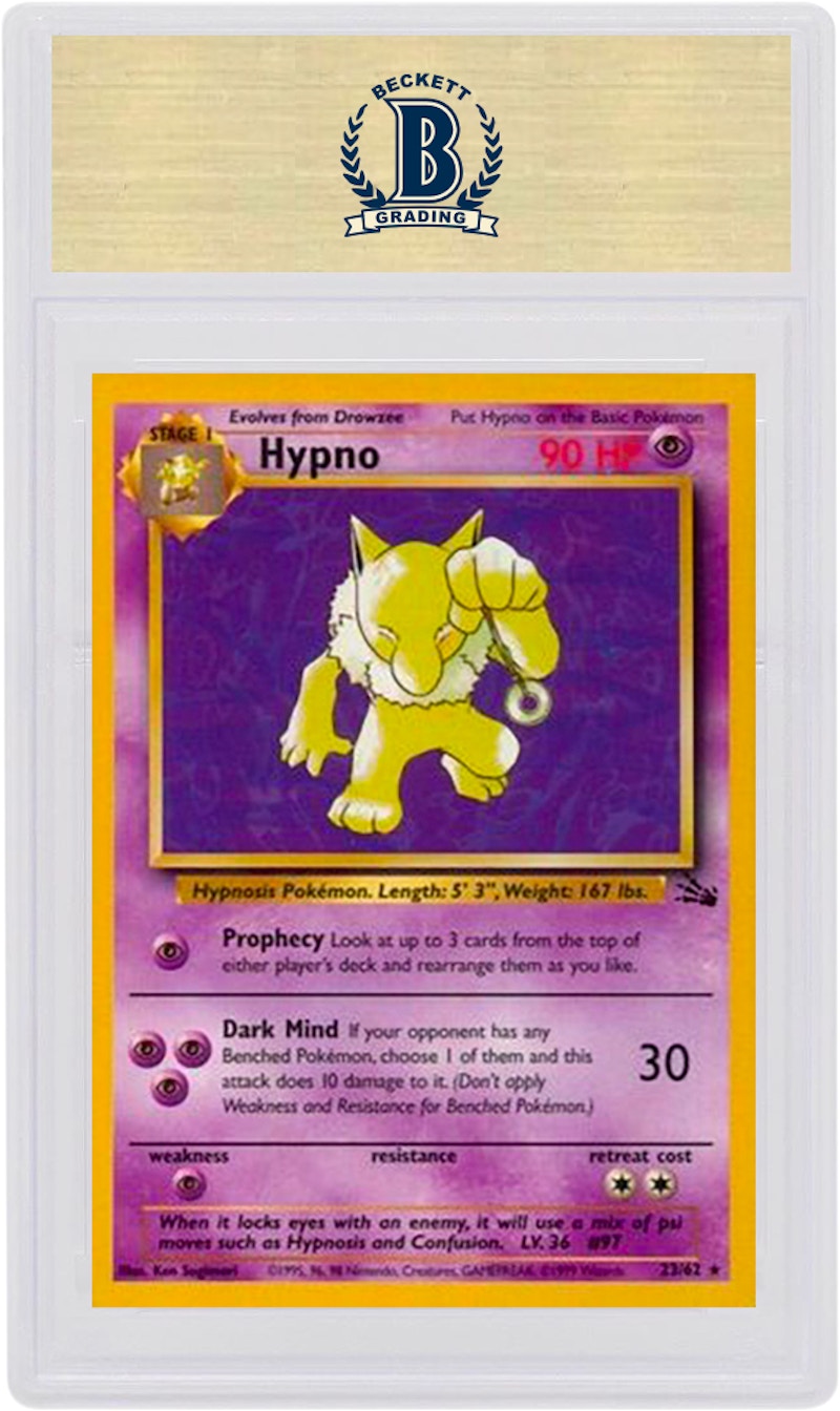 Hypno-Holo 1999 Pokemon TCG Fossil #8/62