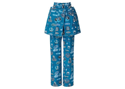Hysteric Glamour x Kiko Kostadinov Women's Denim Skirt Trouser Blue