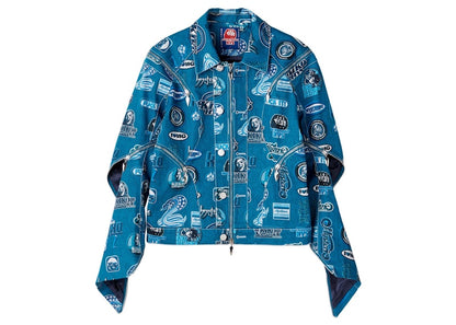 Hysteric Glamour x Kiko Kostadinov Women's Zip Moto Jacket Blue