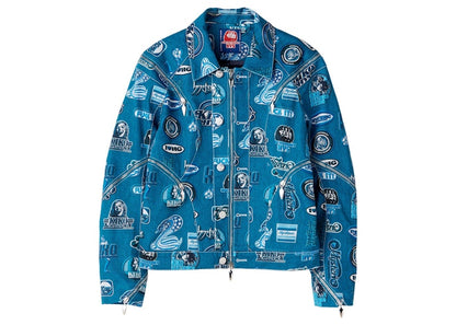 Hysteric Glamour x Kiko Kostadinov Women's Zip Moto Jacket Blue