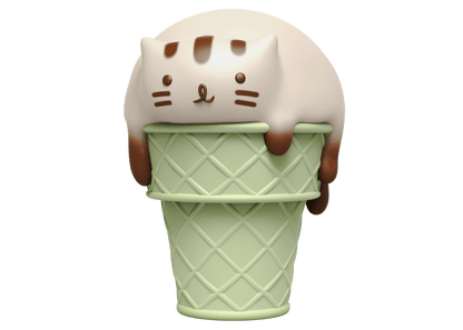 I Love Doodle Mighty Jaxx Meowlting Catpuccino Figure