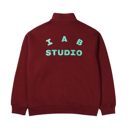 IAB Studio Half Zip Up Pullover Maroon