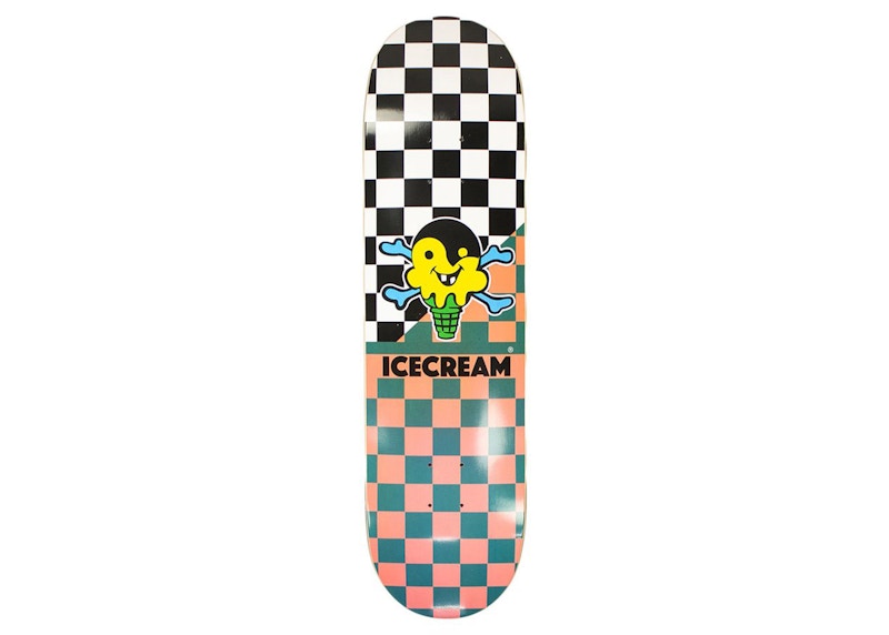 Ice Cream Brushed Skateboard Deck Black