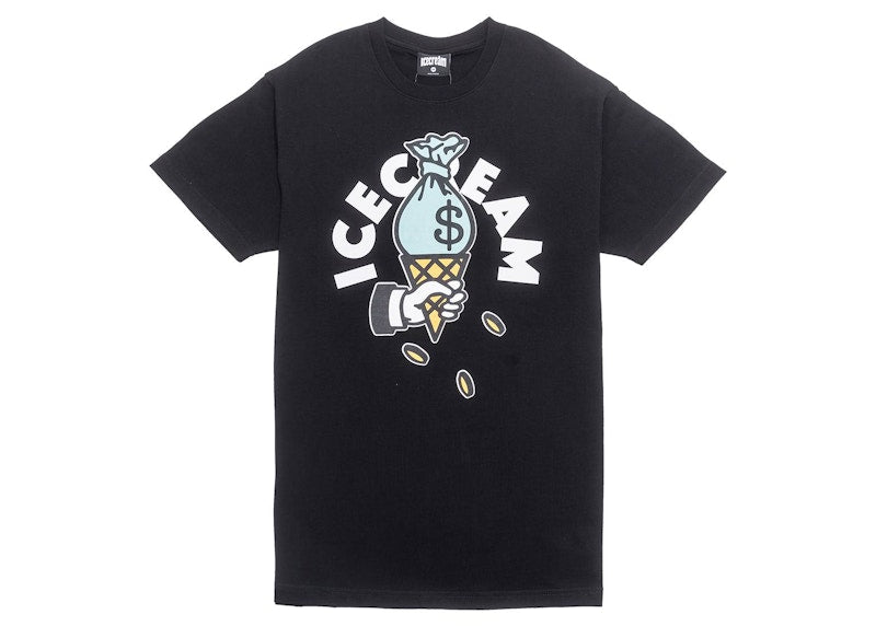 Ice Cream Cash Rules Tee Black