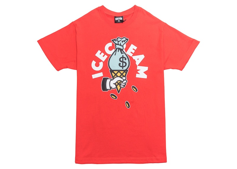 Ice Cream Cash Rules Tee Red