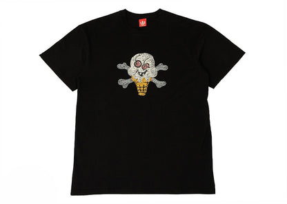 Ice Cream Cherry Face Tee Black