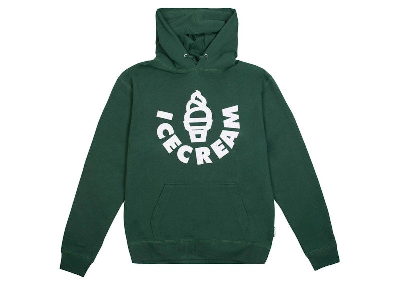 Ice Cream Cone Hoodie Green