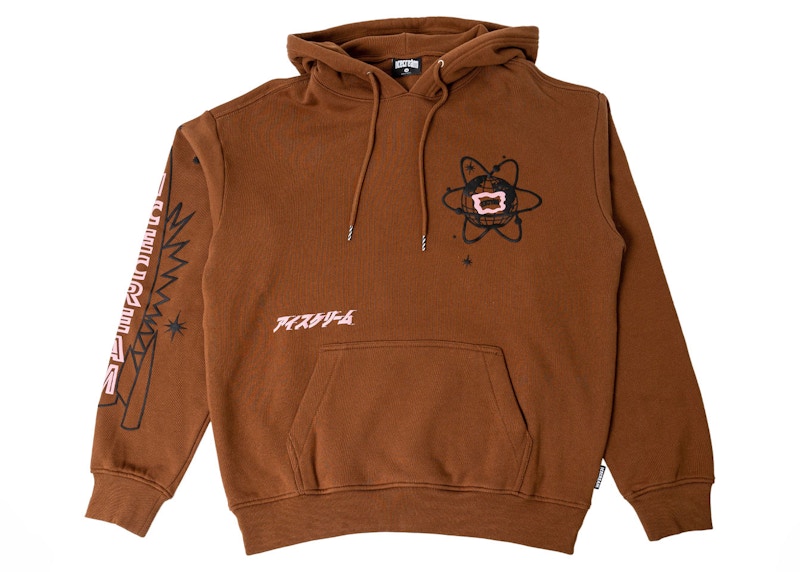 Ice Cream Cones Hoodie Brown