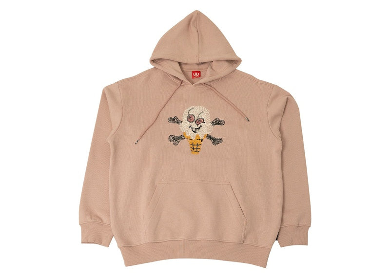 Ice Cream Croissant Hoodie Rose Smoke/Pink