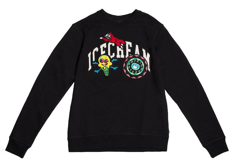Ice Cream Cunningham Crew Sweater Black