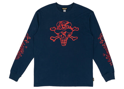 Ice Cream Firecracker Foil L/S T-shirt Navy