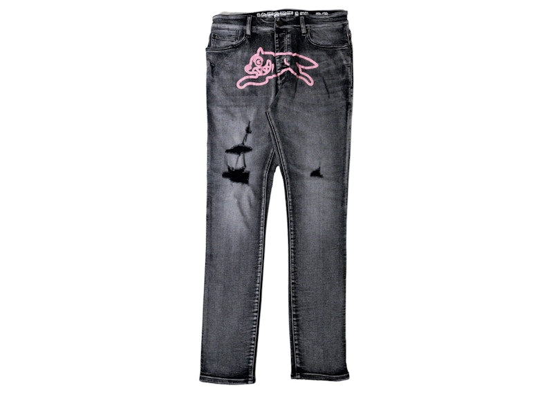 Ice Cream Flamingo Jeans Gray