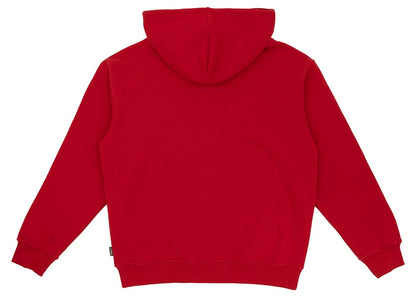 Ice Cream Kirigami Running Dog Flock Hoodie Red