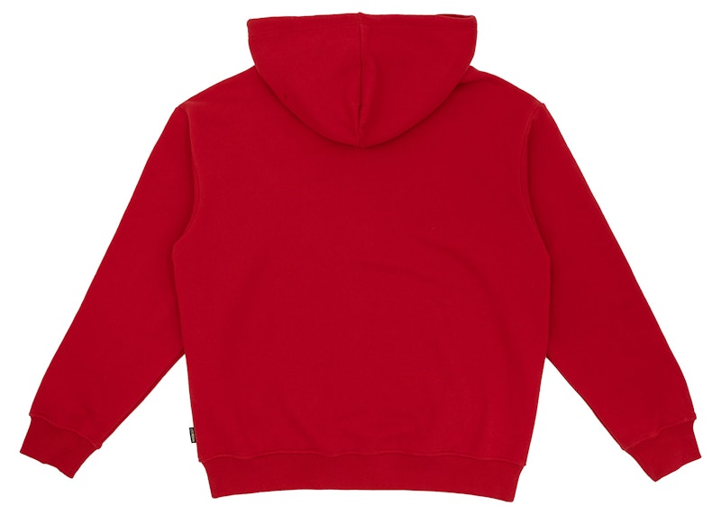 Ice Cream Kirigami Running Dog Flock Hoodie Red