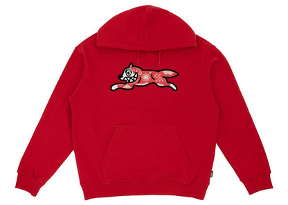 Ice Cream Kirigami Running Dog Flock Hoodie Red