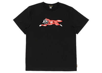 Ice Cream Kirigami Running Dog Flock T-Shirt Black