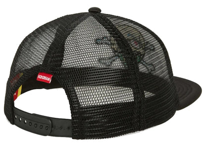 Ice Cream Skully Trucker Hat Black