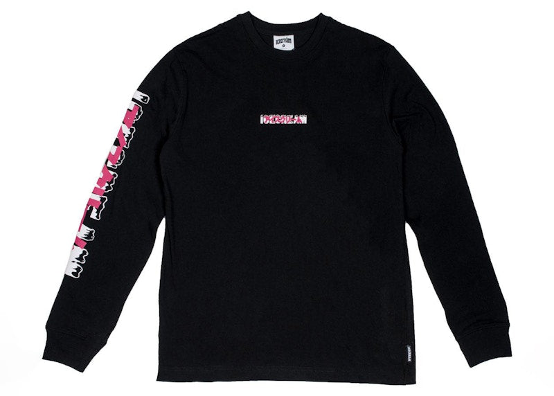 Ice Cream Transition Long Sleeve Tee Black