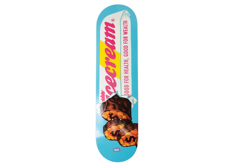 Ice Cream Wealth Skateboard Deck Blue/Latigo