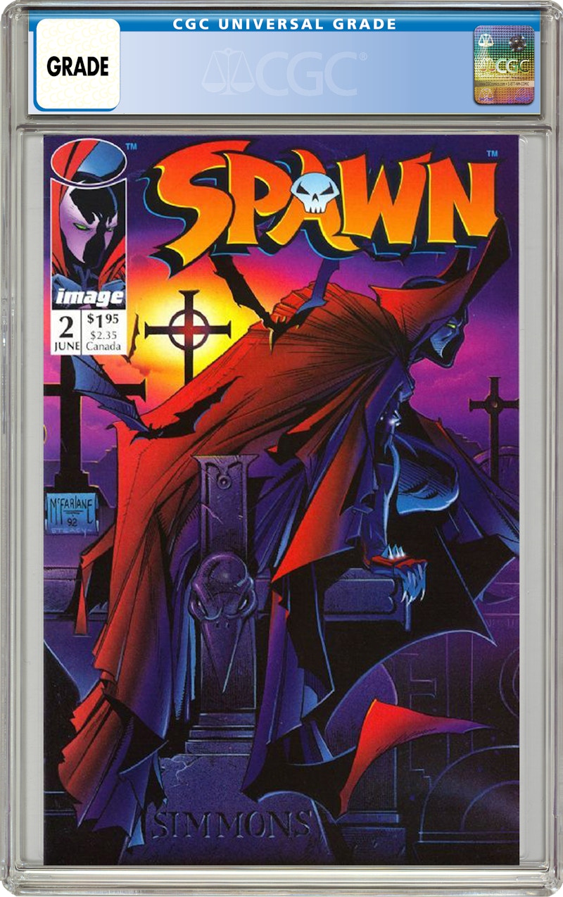 Image Spawn #2 (1st App of Violator (Clown)) Comic Book CGC Graded