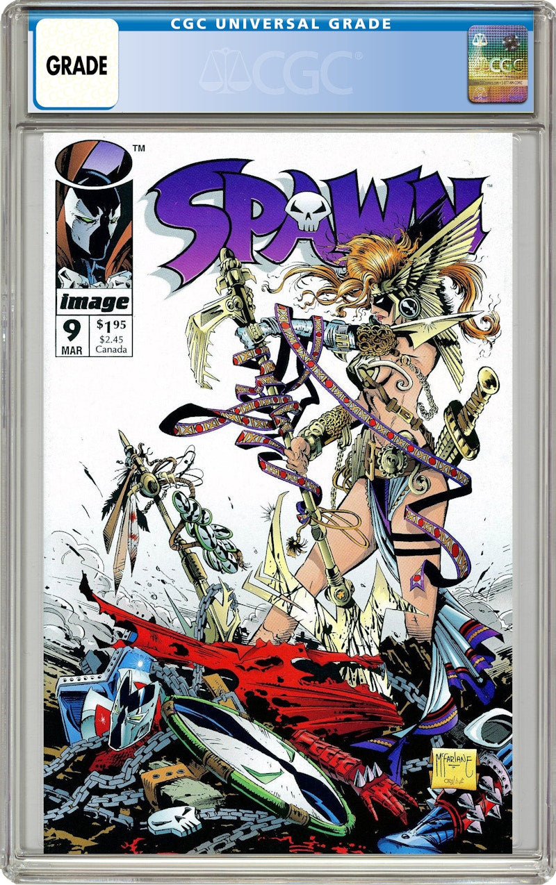 Image Spawn #9 (1st App. of Angela) Comic Book CGC Graded