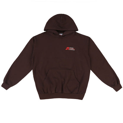 Infinite Archives Logo New World Order Hoodie Chocolate