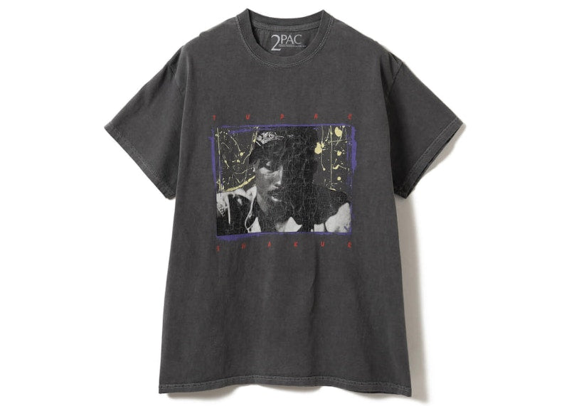 Insonnia Projects x Tupac Shakur B T-Shirt Vintage Black