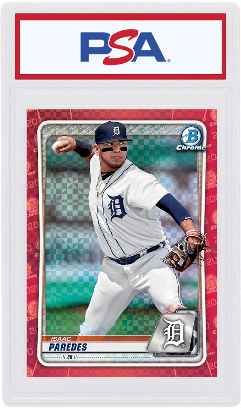 Isaac Paredes 2020 Bowman Chrome X Red X-Fractor 1/1 #BCP-224 (PSA or BGS Graded)