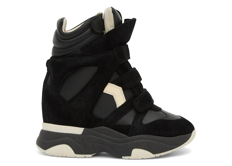 Isabel Marant Balskee High-Top Leather Wedge Sneakers Black (Women's)