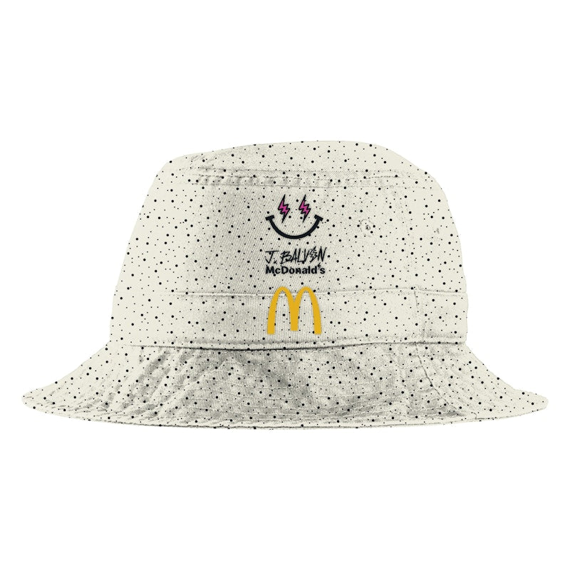 J Balvin x McDonald's Logo Bucket Hat 1 Oreo McFlurry