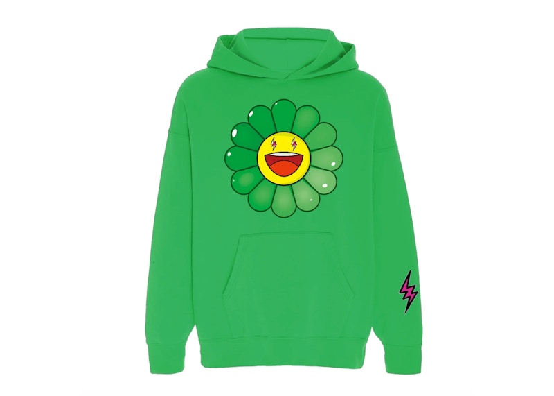 J Balvin x Takashi Murakami Flower Hoodie Green