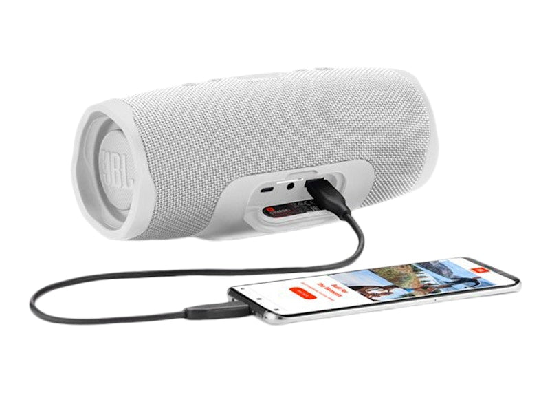 JBL Charge 4 Portable Waterproof Wireless Speaker JBLCHARGE4WHTAM White