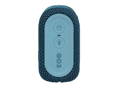 JBL GO3 Portable Waterproof Wireless Speaker JBLGO3BLUAM Blue