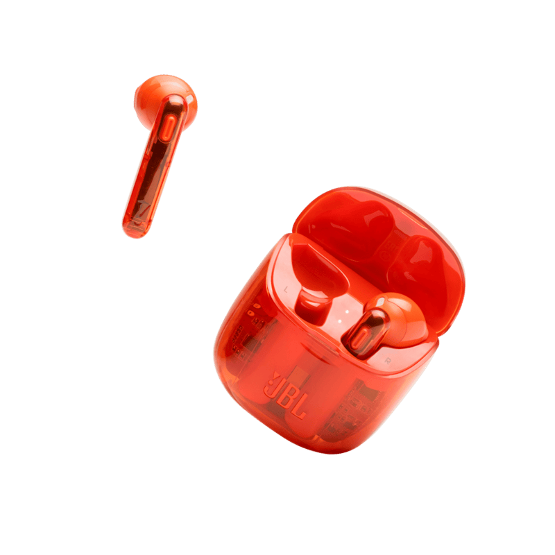 JBL Tune 22TWS Ghost Edition Wireless Earbud Heaphones TUNE225TWSGHOST Orange