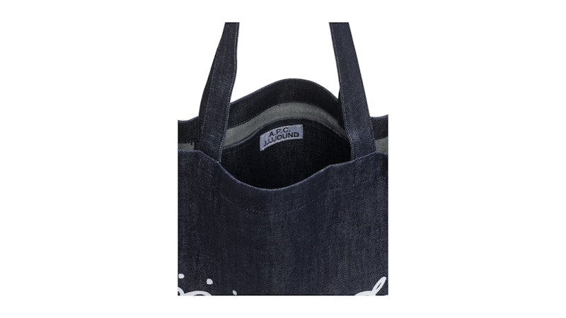 JJJJound x A.P.C. Shopping Large Tote Bag Indigo