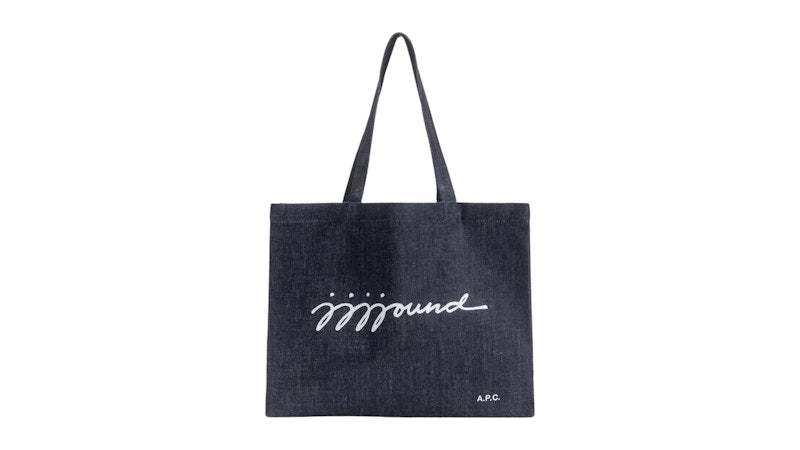 JJJJound x A.P.C. Shopping Large Tote Bag Indigo