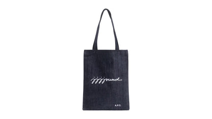 JJJJound x A.P.C. Shopping Small Tote Bag Indigo