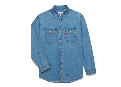 JJJJound x Levi's Western Denim Shirt Medium Wash