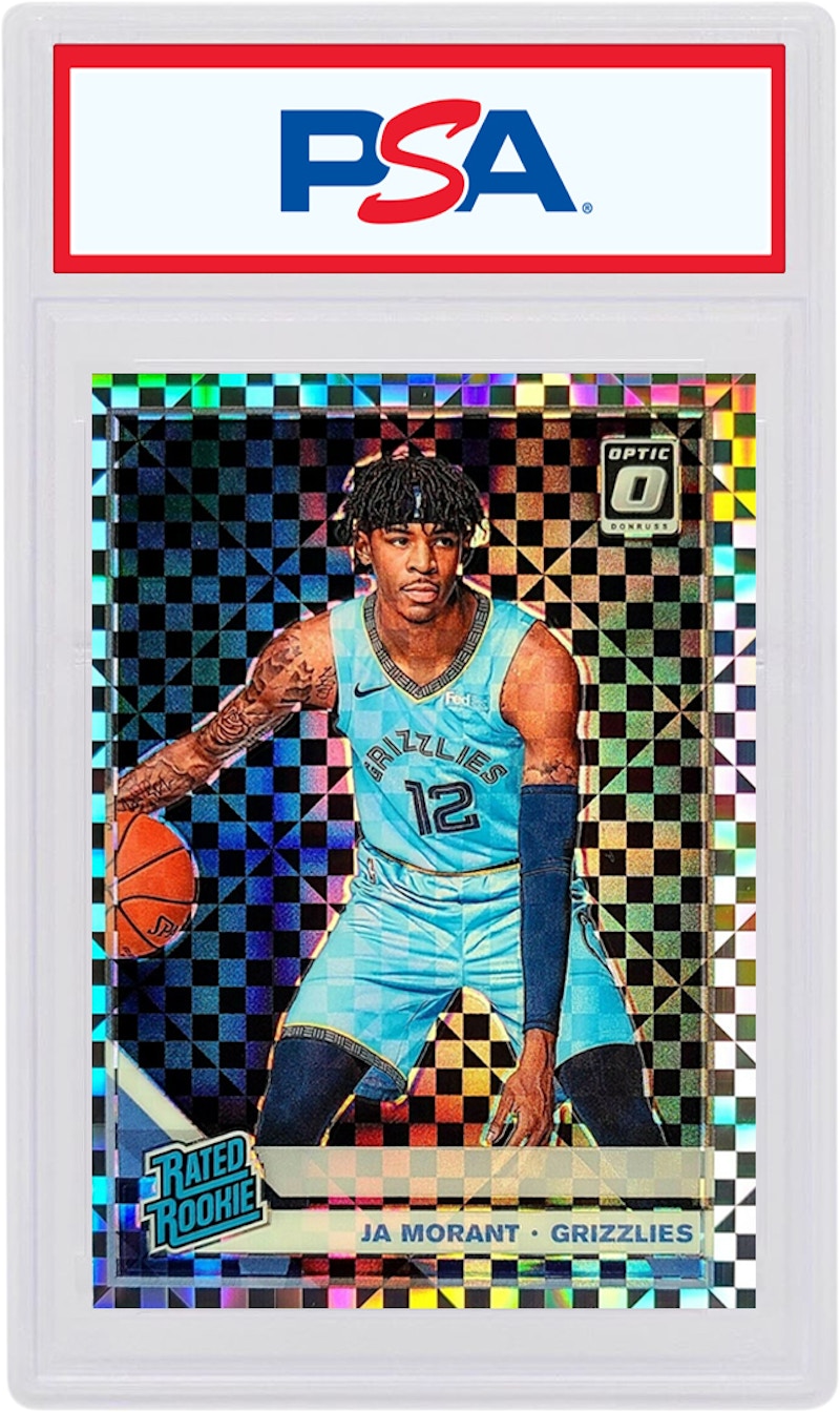 Ja Morant 2019 Donruss Optic Rookie Checkerboard #168 (PSA or BGS Graded)