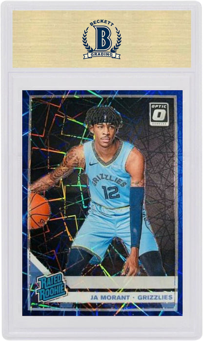Ja Morant 2019 Panini Donruss Optic Rookie Blue Velocity #168 (PSA or BGS Graded)