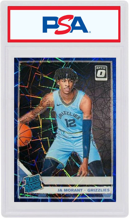 Ja Morant 2019 Panini Donruss Optic Rookie Blue Velocity #168 (PSA or BGS Graded)