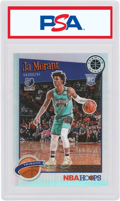 Ja Morant 2019 Panini Hoops Premium Tribute Rookie Silver #296 (PSA or BGS Graded)