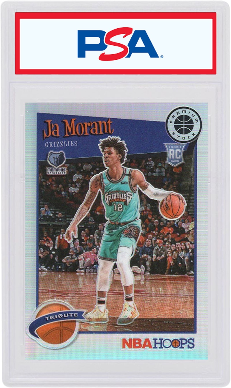 Ja Morant 2019 Panini Hoops Premium Tribute Rookie Silver #296 (PSA or BGS Graded)